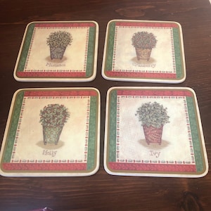 Vintage Villeroy & Boch Winter Time Coasters Set of 4