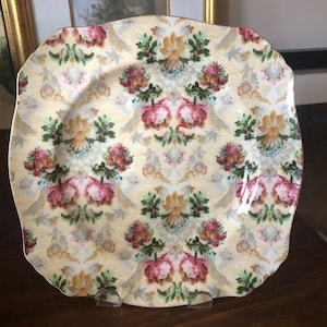 Vintage Skye McGhie Wild Rose Salad Plate Set of 2