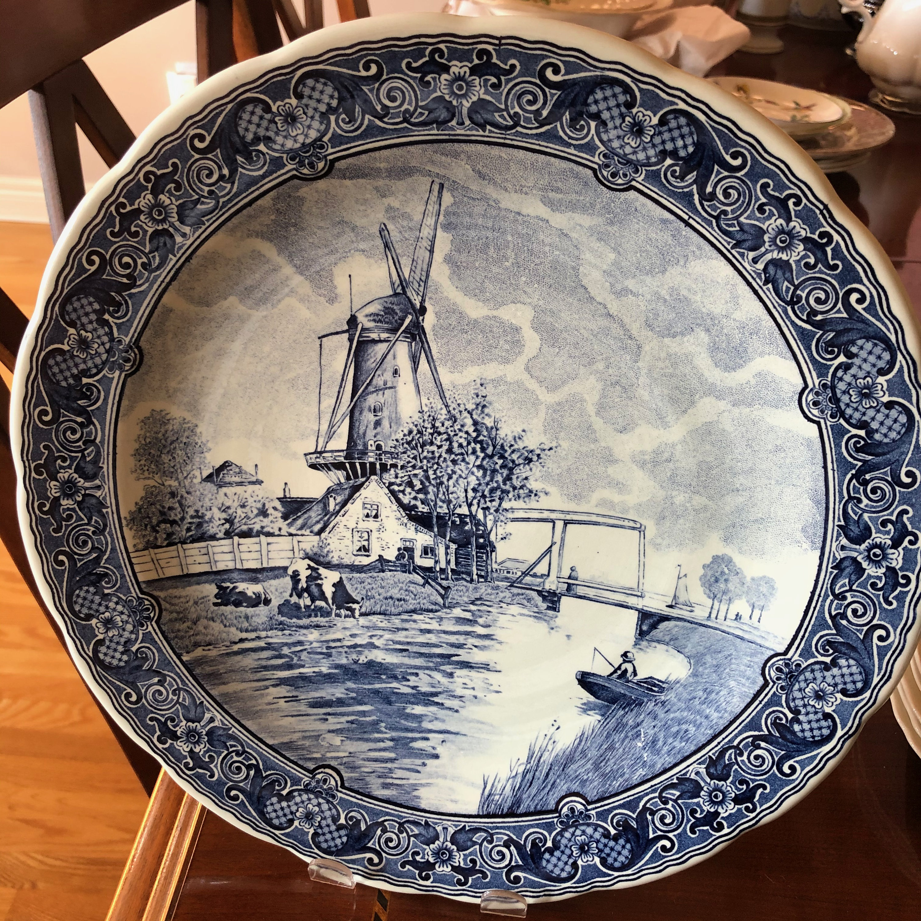 Delft Hand Painted for Royal Sphinx by Boch Belgium Wall Plate Etsy