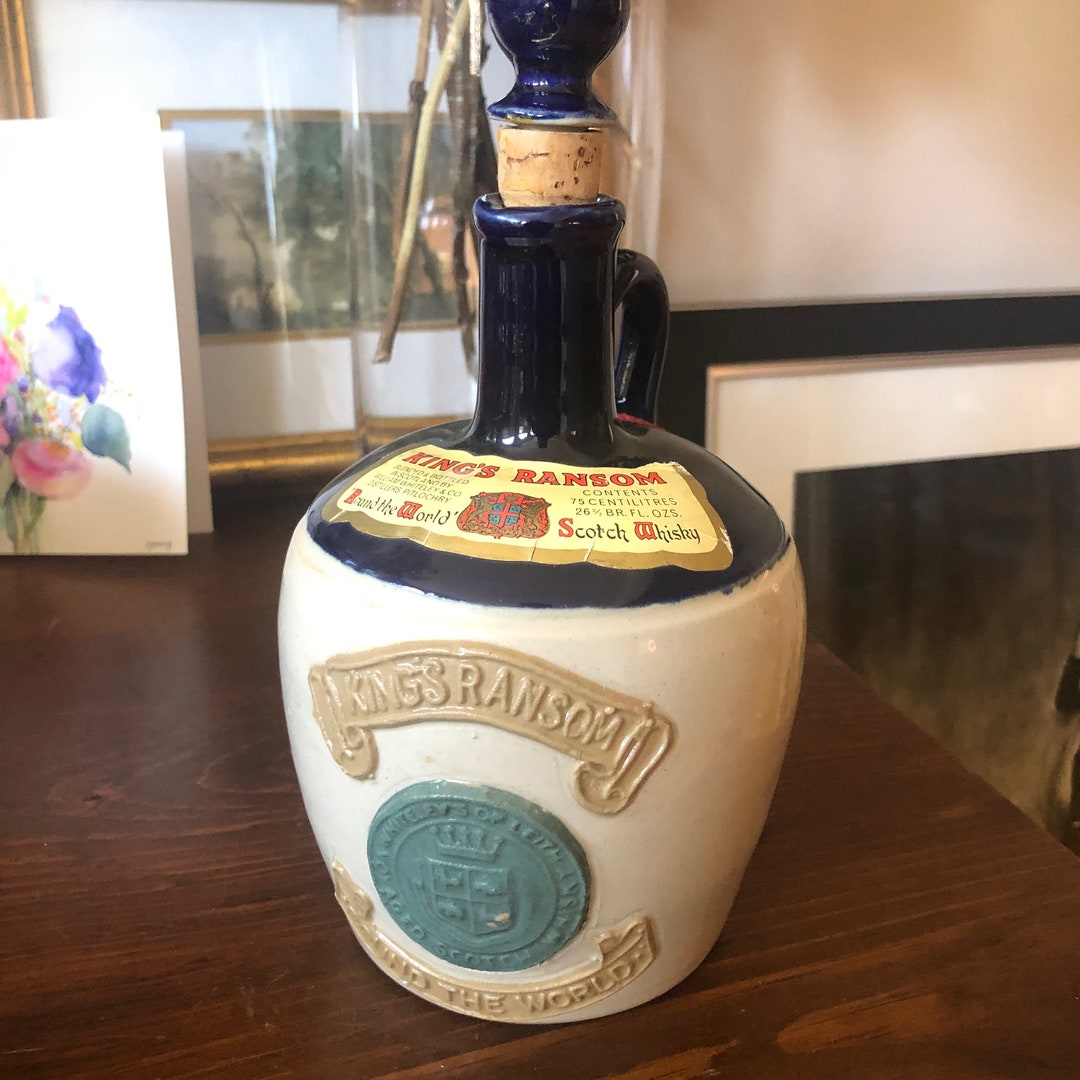 Vintage King's Ransom Scotch Whisky Decanter Jug EMPTY - Etsy