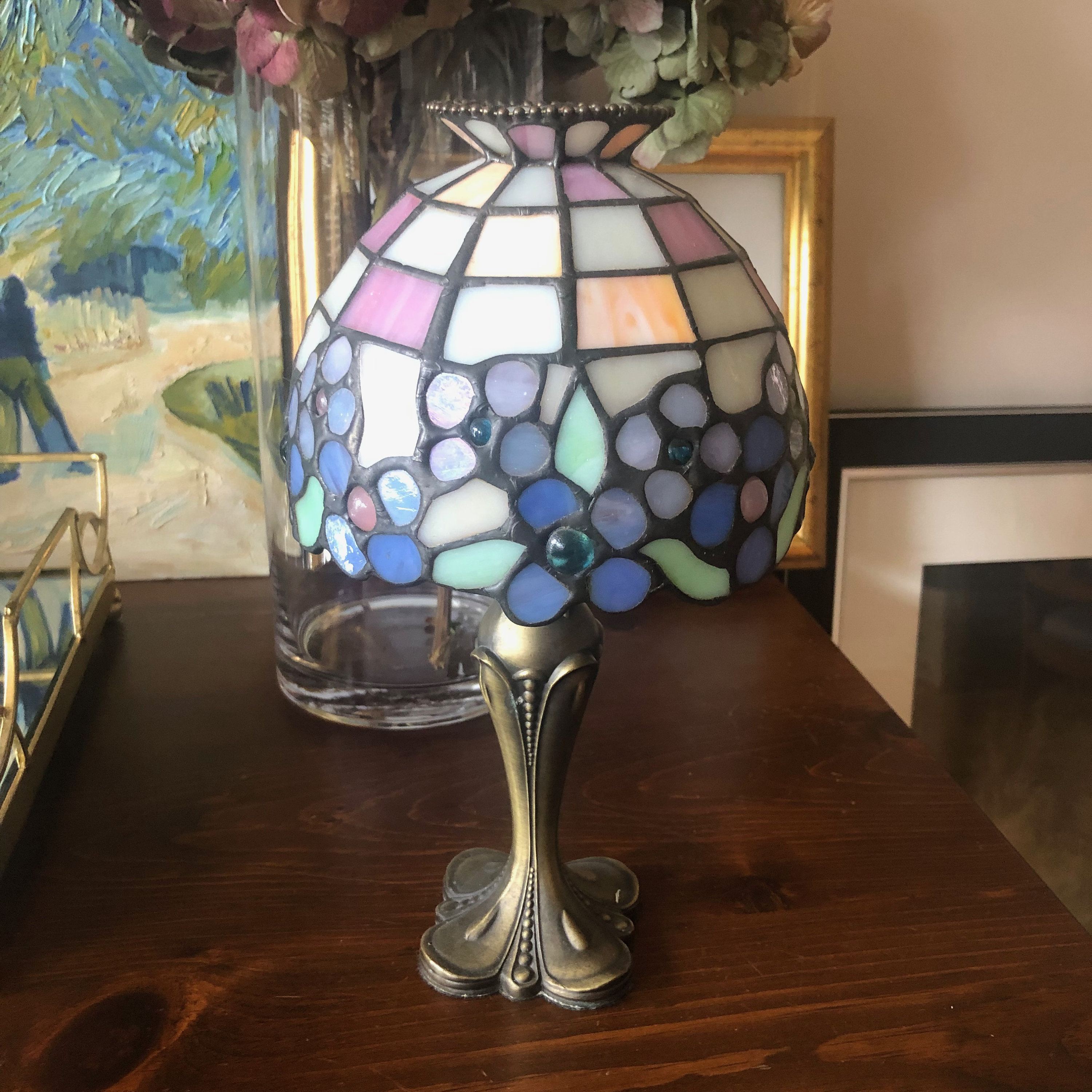 Partylite stained glass candle cheap lamp