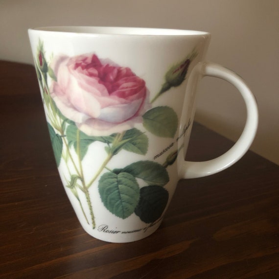 Tasse et sous-tasse à café Rose Redouté 13 cl