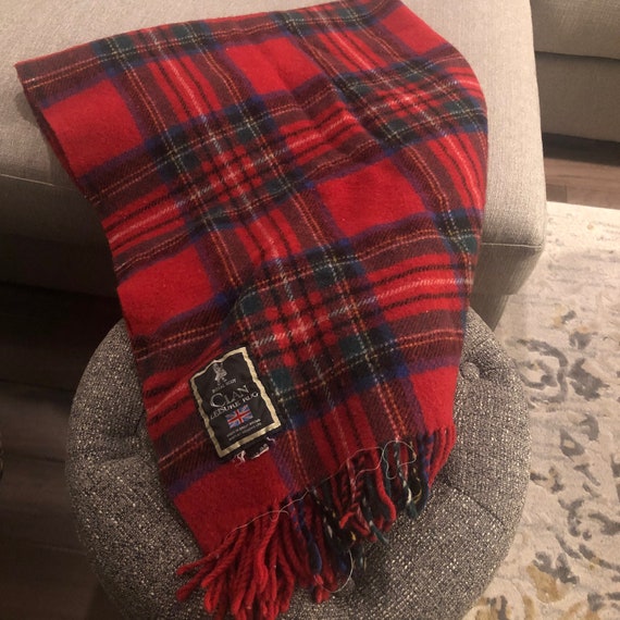 Vintage Royal Scot Clan Leisure Rug Tartan Blanket Etsy