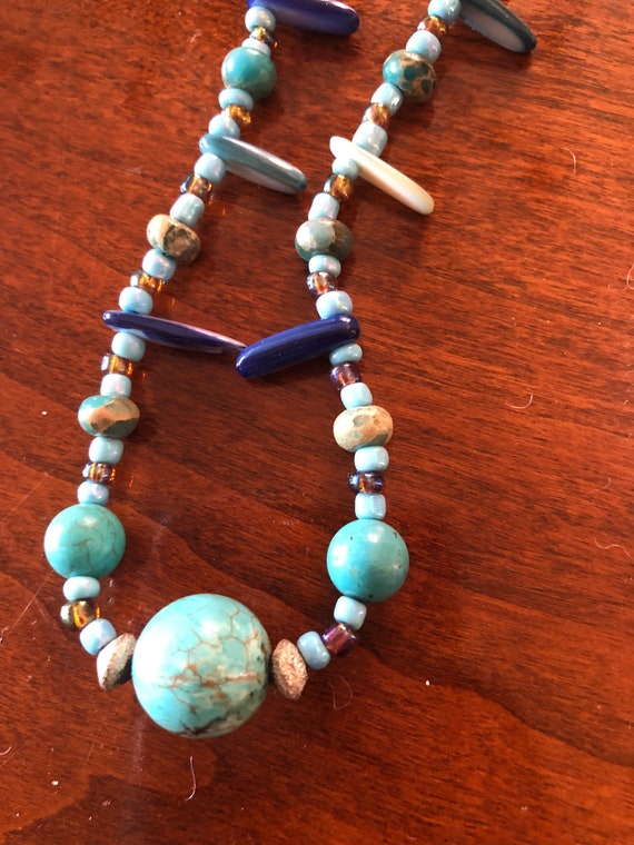 Turquoise Necklace 18" - image 3