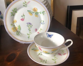 美品】2枚セット カトラリーレスト付 マテュース バタフライ