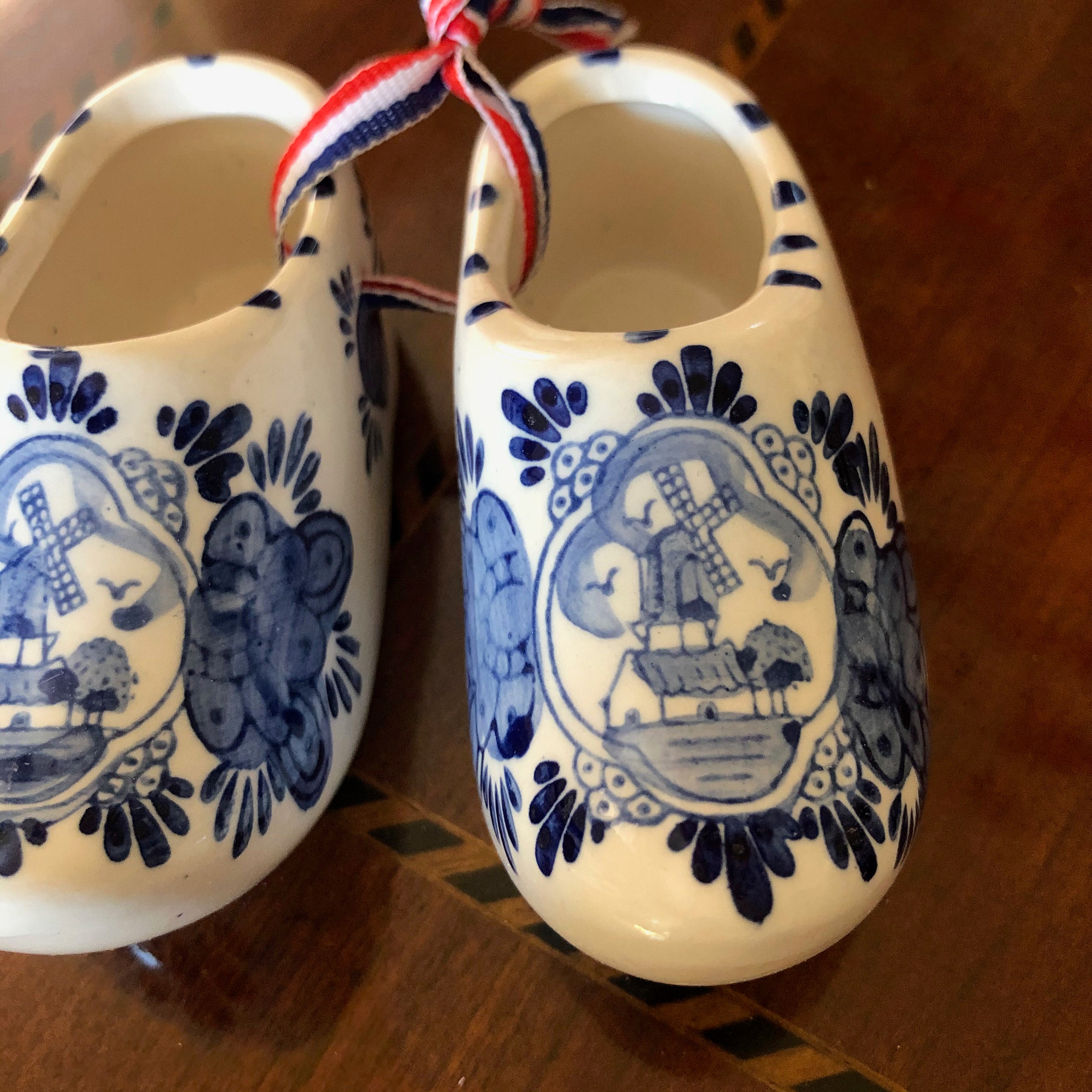 Delft Holland Ceramic Shoes New With Box - Etsy