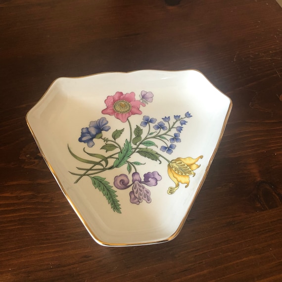 Vintage Spode Floral Trinket Dish