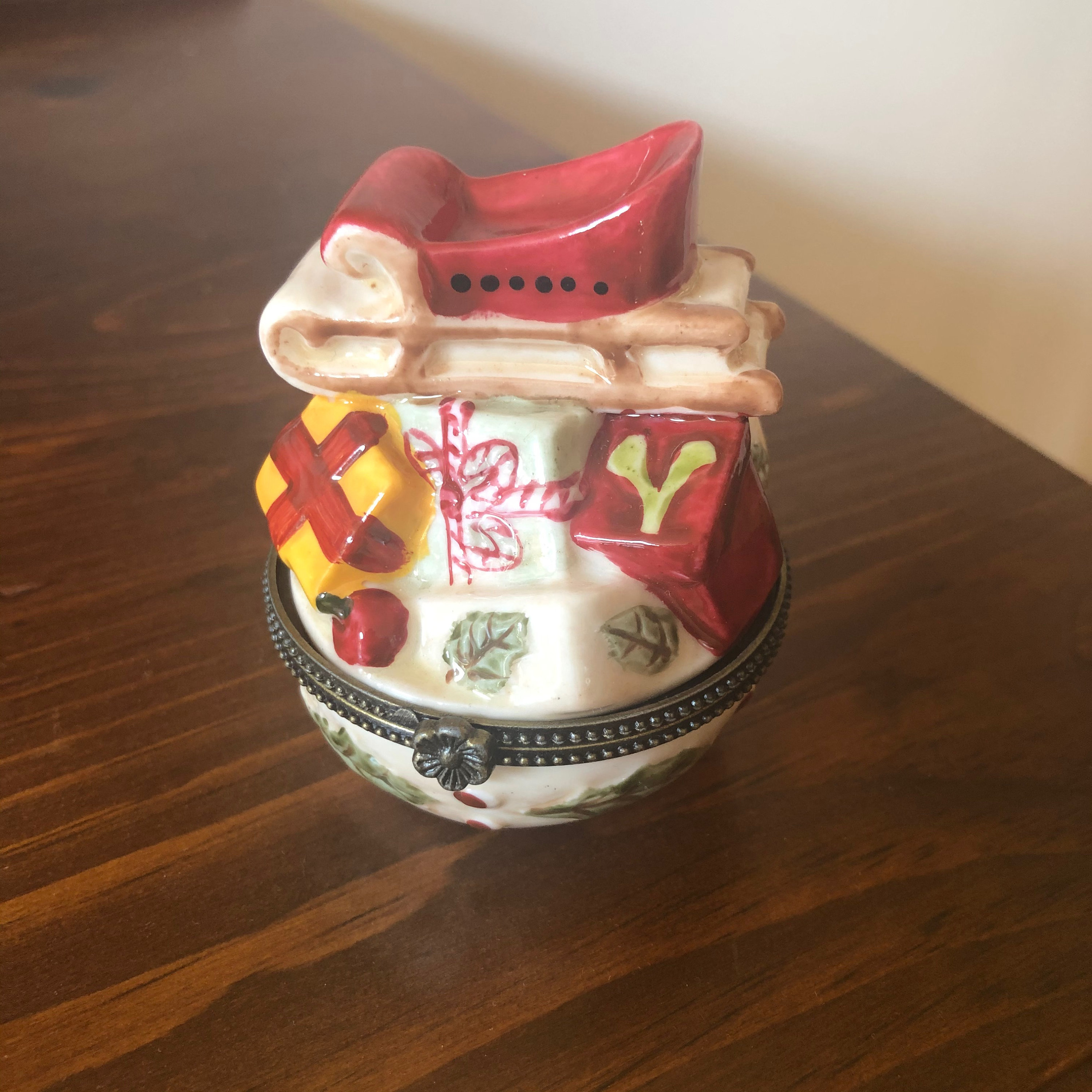 Villeroy & Boch 1748 Christmas Enamel Trinket Box Etsy