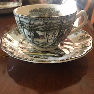Johnson Brothers Friendly Village The Ice House Cup and Saucer