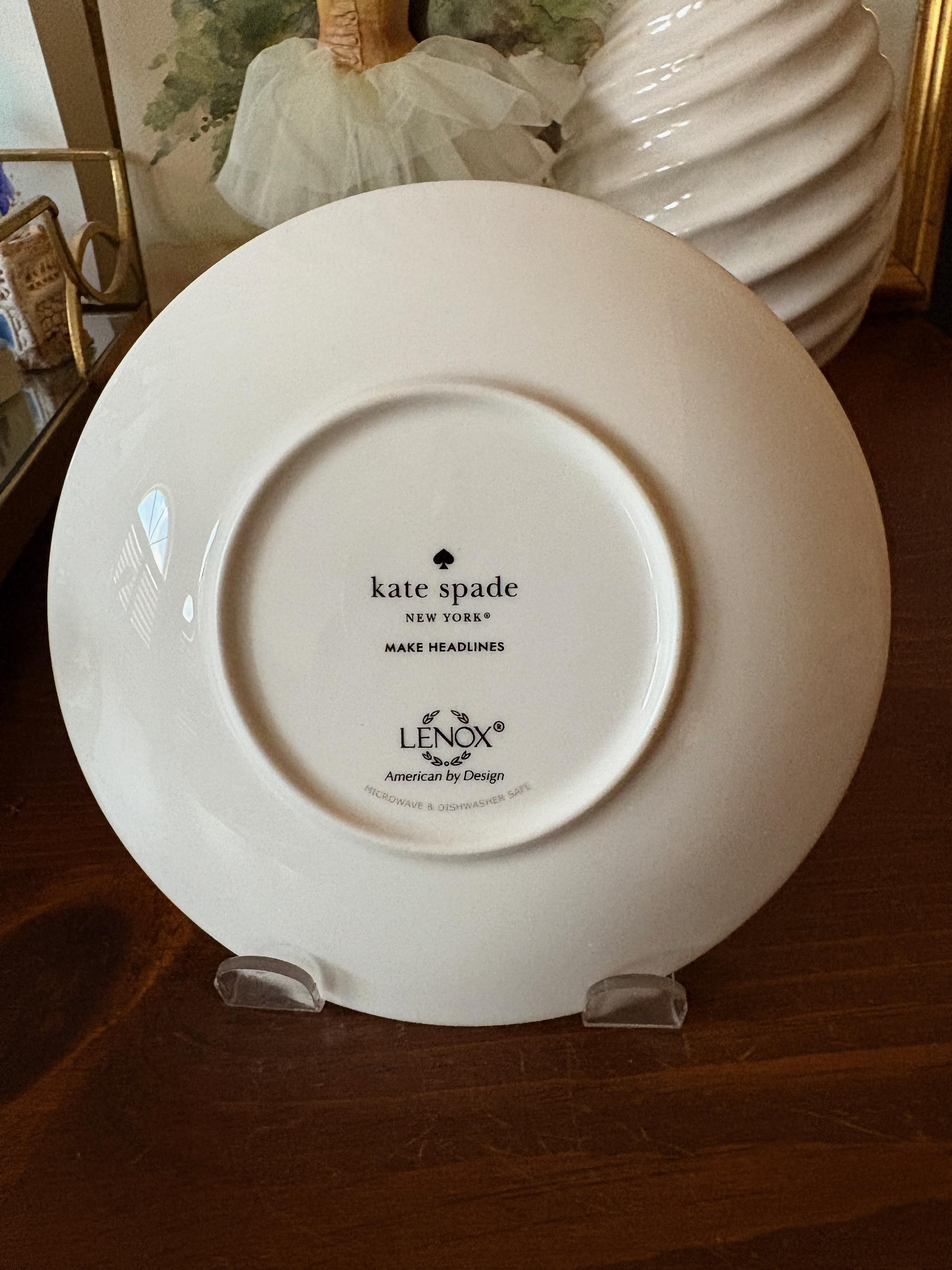 Kate Spade Lenox Make Headlines Plate – Cocktail