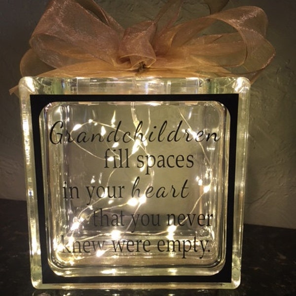 Glass Block Lights Etsy