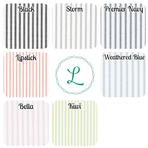 Ticking Stripe Rod-Pocket Curtains - Striped Farmhouse Curtains - Rod-Pocket - 63 84 96 108 120