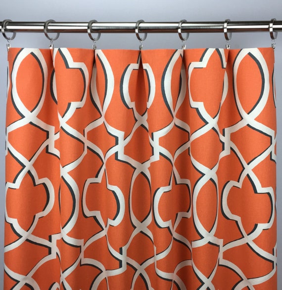 Morrow Apache Orange Rod Pocket Curtains Free Shipping Etsy