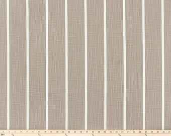 Taupe Striped Slub Grommet Curtains - FREE SHIPPING - Windridge Ecru Slub Curtains - Striped Curtains - Grommets - 63 84 96 108 120