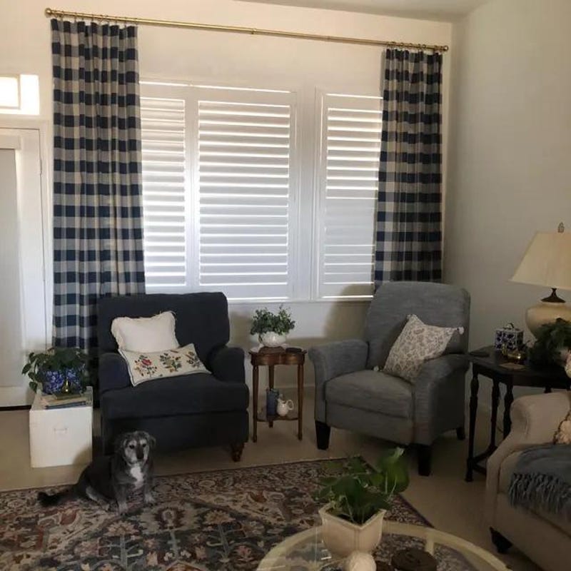 108 Gingham Curtains - Etsy