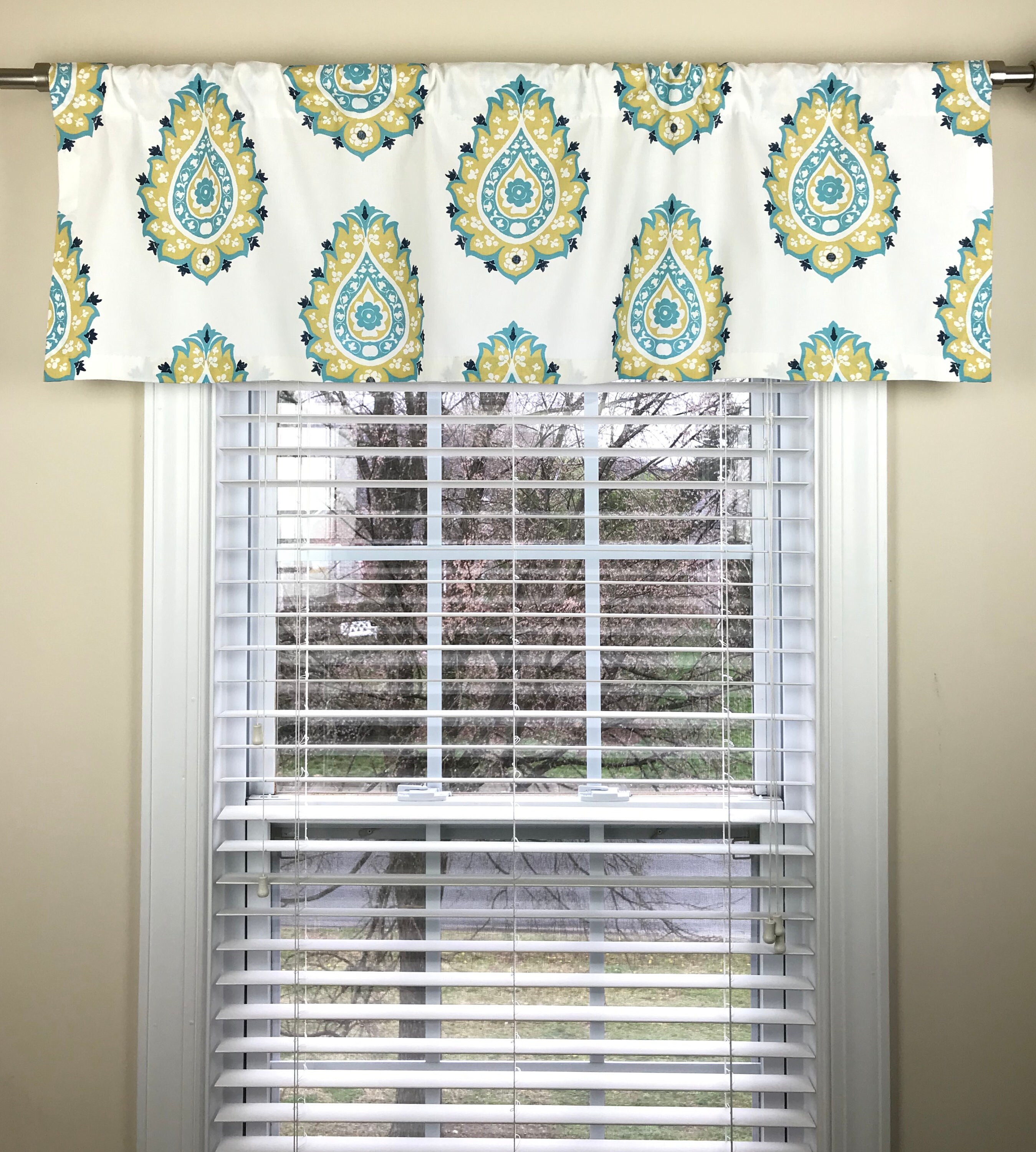 Blue And Yellow Window Valance - pswyhk1