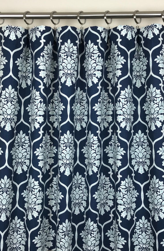 Blue Slub Rod Pocket Curtains Dreamscape Italian Denim Canada Blue Slub Rod Pocket Curtains, Curtains 120 Inches Long Canada