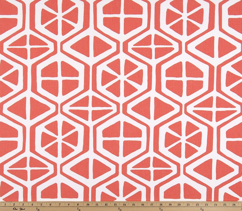 Aiden Coral Grommet Curtains Free Shipping Salmon And Etsy