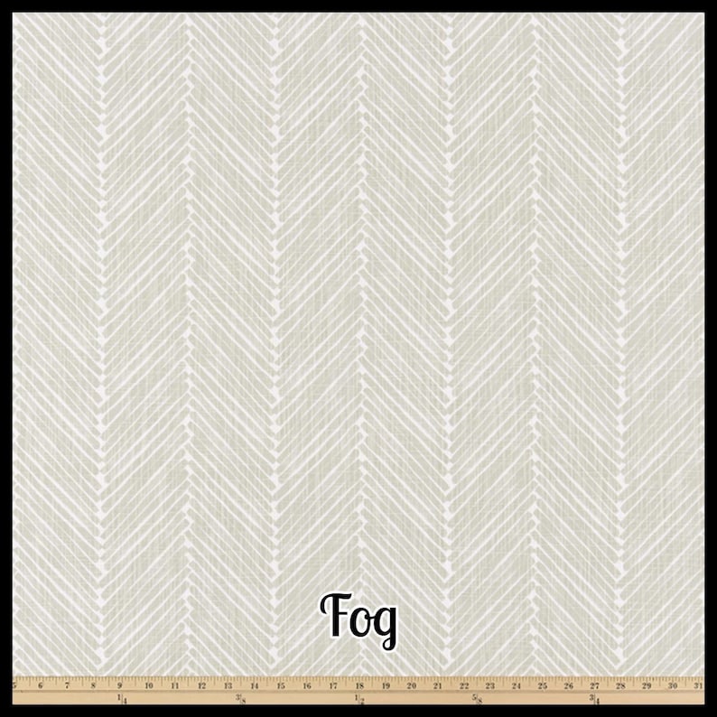 LindezaDesigns Herringbone Slub Cotton Curtain Panel - Thumbnail 3