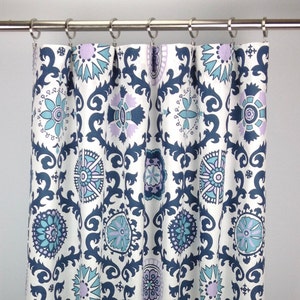 Light Sage Green Damask Curtains 63 84 96 108 120 Light Green and White Curtains Cecilia Artichoke Rod-Pocket Curtains FREE SHIPPING