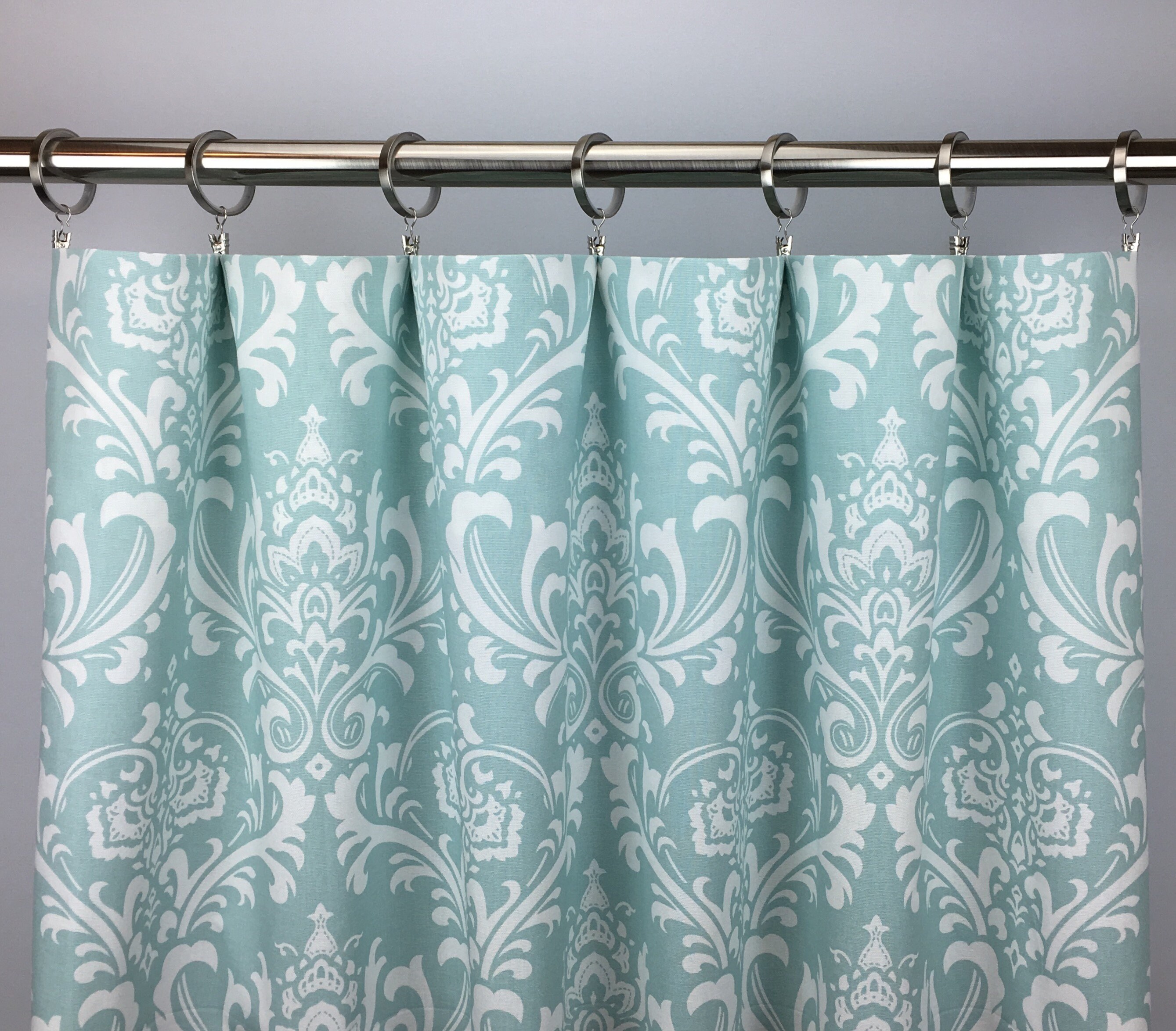 Blue Damask Curtains