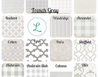 French Gray Plaid - Gray Geometric Pillow Cover - Quatrefoil Pillow - French Gray Throw Pillow Cover - Accent Pillow - Hidden Zipper