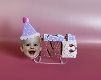 Personalised Name Cake Topper | Bright Fun Party Theme | Custom Birthday Cake Decoration | Kids Party Topper | Colourful Name Sign