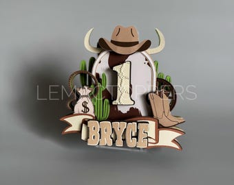 My first rodeo  | Farm party | western birthday decorations | cowboy decorations | cowboy cake topper | rodeo Birthday Banners |