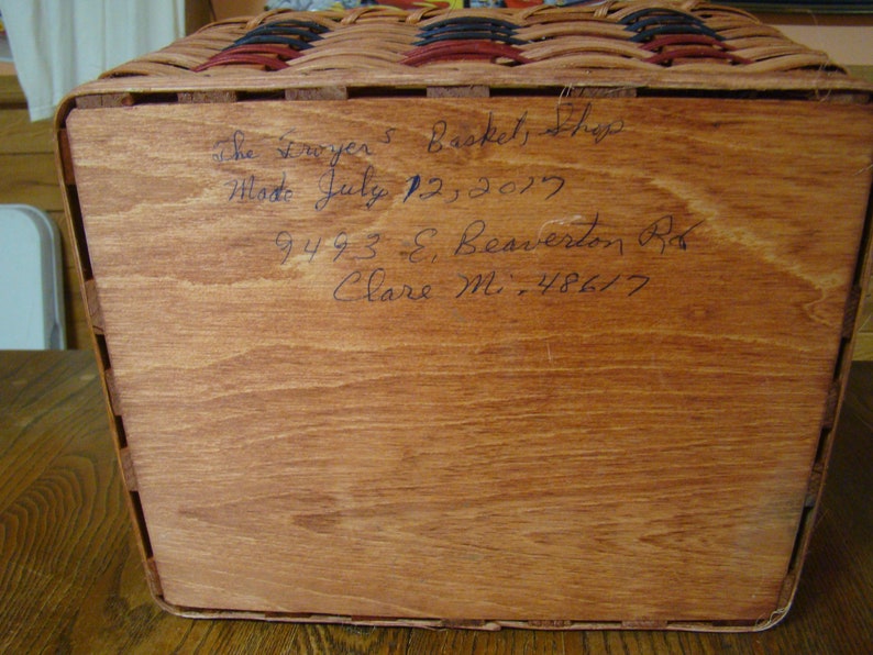 Amish Made Picnic Organizer Basket