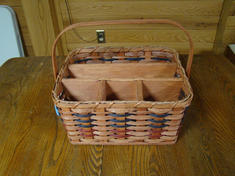 Amish Made Picnic Organizer Basket