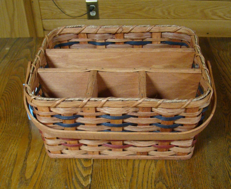 Amish Made Picnic Organizer Basket