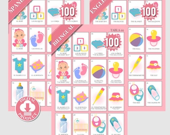 Baby Shower Game Bundle, Minimalist Baby Shower Games, Modern Baby Shower Games Pack, 100 Games, Fully Editable Download - Emelia Bundle