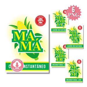 6 PNG Mother's Day - Tarjetas De Dia De Las Madres - Regalos De Cumpleaños Para Mama - Mother's Day Birthday Greeting Card In Spanish MASECA
