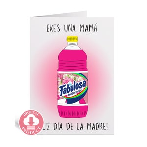 Fête des Mères - Tarjetas De Dia De Las Madres - Regalos De Cumpleaños Para Mama - Carte De Vœux D'anniversaire Pour La Fête Des Mères En Espagnol