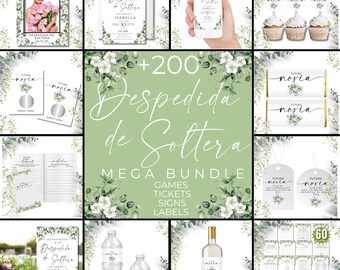 Despedida De Soltera Juegos Mega Bundle 04 - Juegos Para Boda - Gry na wieczór panieński w języku hiszpańskim - Ideas Para Despedida De Soltera Mixta
