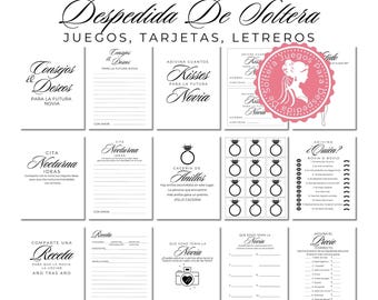 Despedida De Soltera Juegos Mega Bundle 02 - Juegos Para Boda - Gry na wieczór panieński w języku hiszpańskim - Ideas Para Despedida De Soltera Mixta