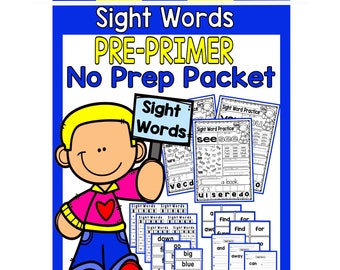 120 Printable Let's Learn 1st Sight Words Worksheets. Kindergarten-1st Grade Handwriting and Spelling Activity.