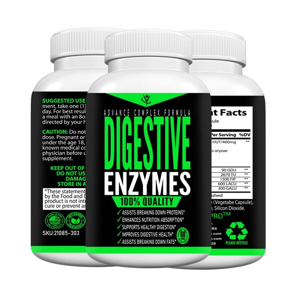 Digestive Enzymes Etsy