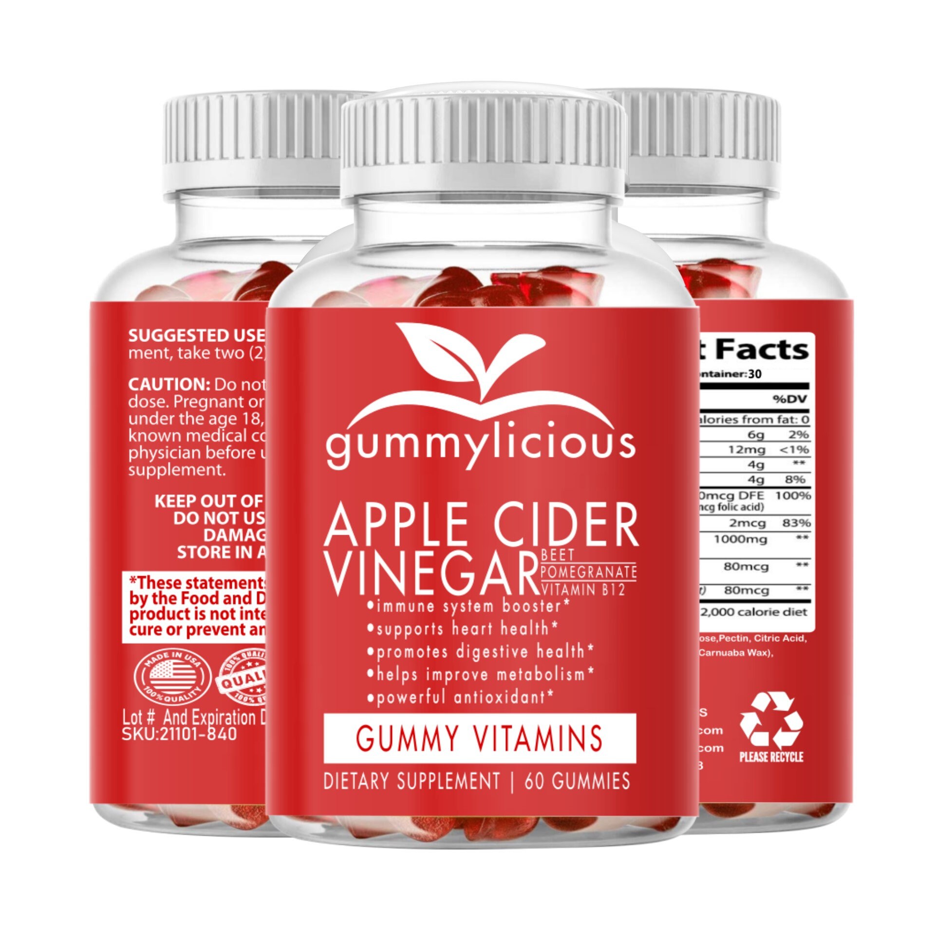 Apple Cider Vinegar Gummies Weight Loss Sliming Compare To Etsy