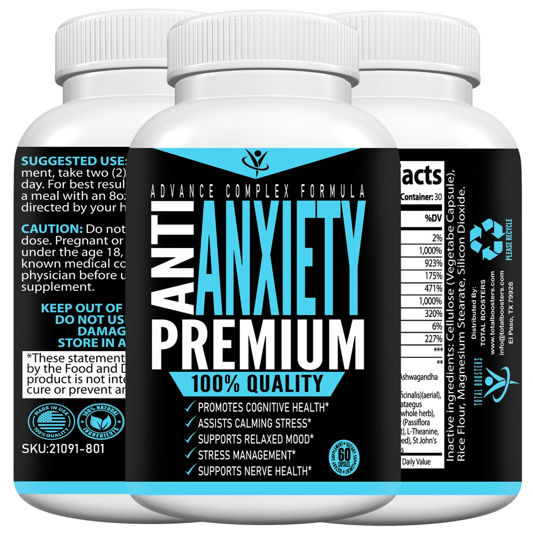 Anti Anxiety Capsules Best Anti Anxiety Pills Etsy