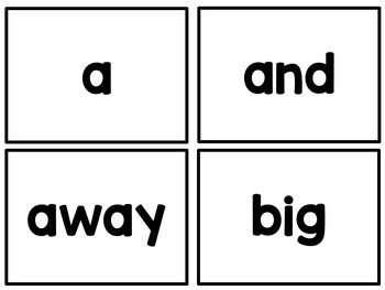 Sight Words Flash Cards Dolch Words High Frecuency Words No Prep ...