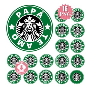 ArCHIvo 16 PNG Starbucks inspiré Día Del Padre Cumpleanos Regalos Tarjeta Cadeaux d'anniversaire de fête des pères Carte de voeux