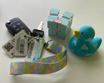 Short, Half Length Fun Patterned Double Sided Lanyards!