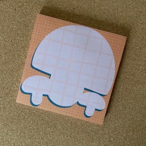 Cute Cottage Core Stationery, SQUARE memo pads, Original Artwork