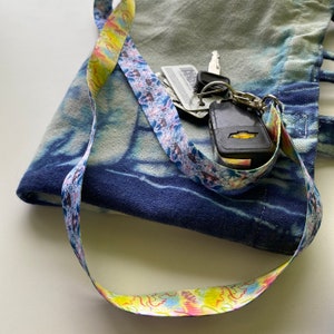 Double Sided Abstract Floral Lanyard!