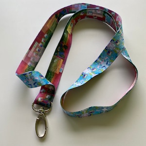 Long and Short Double Sided Neon Vaporwave Lanyards!