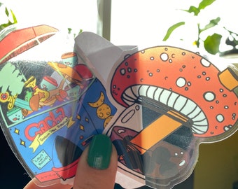 Magical Gacha Machine Clear Sticker!