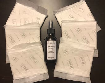Postpartum Kit, Organic Perineum Kit,  Vaginal Care, Perineum Spray, Postpartum, Organic Pads, Healing, Free shipping