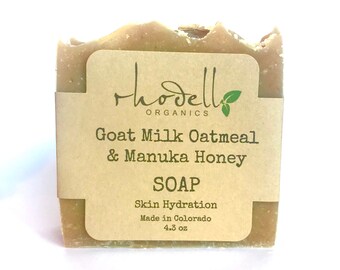 Soap, Dry Skin, Organic Soap, Moisturizing, Body Soap, Goats Milk, Oatmeal, Honey