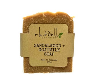 Soap, Bath soap, organic, Sandalwood Goatmilk, Goatsmilk, Goats milk